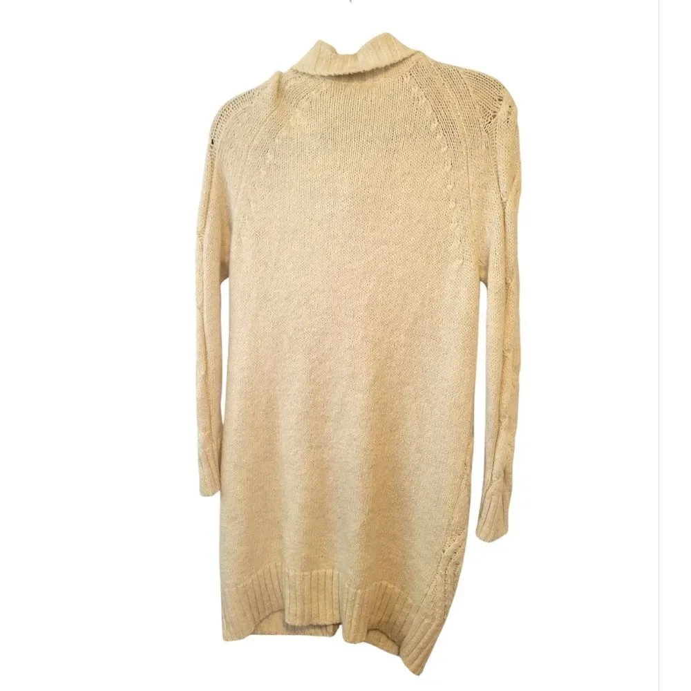 J. Crew Point Sur Cable Knit Cardigan Long Line Size Small